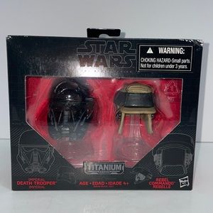 Star Wars Helmets Death Trooper & Rebel Commando The Black Series Titanium #06